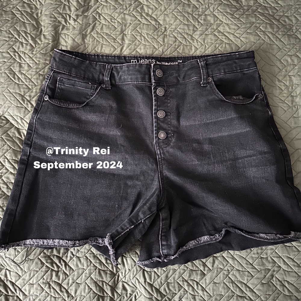 maurices super high rise denim shorts